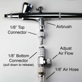 NEW 1/8 AIRBRUSH QUICK RELEASE DISCONNECT W/ MAC VALVE  