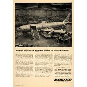  1956 Ad Boeing Aircraft Plane KC 135 Transportation 