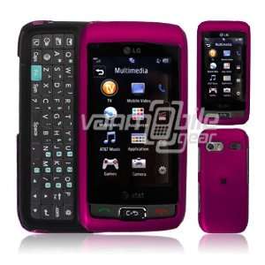  HOT PINK HARD CASE + LCD SCREEN PROTECTOR + CAR CHARGER 