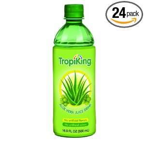 Tropiking Aloe Vera Juice Drink, 16.9 Ounce (Pack of 24)