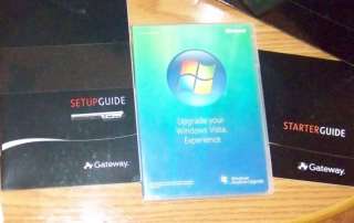 GATEWAY LAPTOP W340UI WITH VISTA SOFTWARE, MICROSOFT WORKS 8.5, AND 