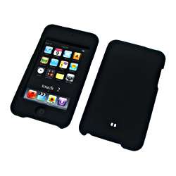 RUBBERIZED HARD CASE BLACK FOR APPLE iPOD TOUCH 2ND 3RD  