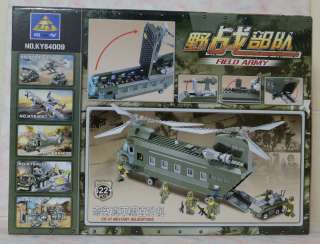   Kazi Building Block Toy Field Army   CH 47 Military Helicopters  