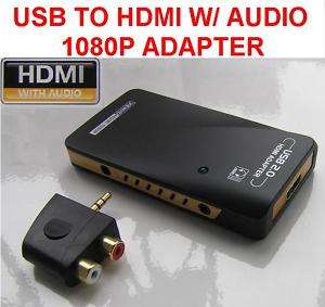 PC TO TV USB 2.0 to HDMI Audio Video Adapter Converter  