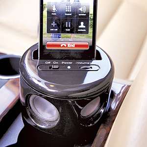 Auto Tune iPhone Cell Mp3 Player Car Cup Holder Speaker  