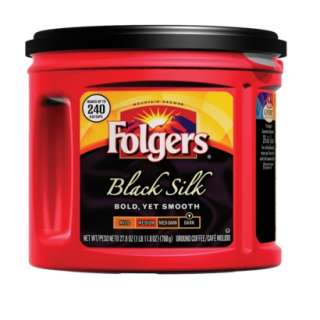 Folgers Black Silk Ground Coffee   27.8ozOpens in a new window