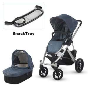    UPPAbaby 0112 COL Cole VISTA Stroller with SnackTray   Slate Baby
