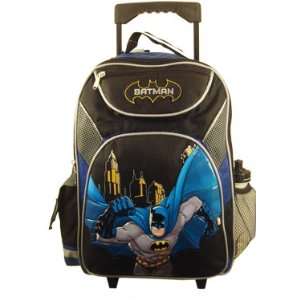    Batman Large Rolling Luggage Backpack (AZ6307): Toys & Games