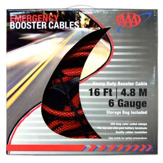 AAA LIFELINE Heavy Duty Booster Car Battery Cables   NEW  