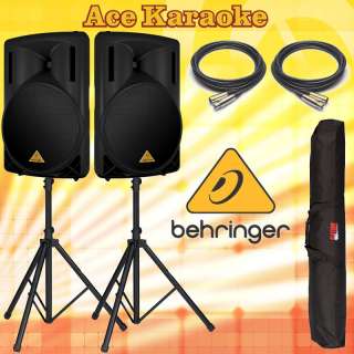 Behringer B212D Eurolive Active 550W Speakers Bundle  