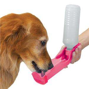 17 oz Handi flip up Water Bottle dispenser Bowl Pet Travel DOG DISH w 