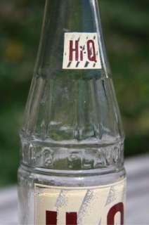 Hi Q Beverages ACL with Airplane Soda Bottle 9 10 oz.  
