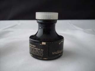 Vintage Higgins American India Black Drawing Ink Bottle  