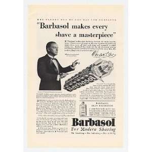   Vincent Lopez Barbasol Shaving Cream Print Ad (19557)