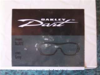 New In Box Oakley Sunglasses DART SLATE/GRAY 05 661 AUTHENTIC  