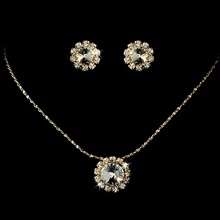   Rhinestone Bridal Jewelry Necklace & Earring Set Bridesmaid Bride Gift