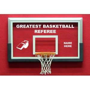  Greatest Basketball Referee Gift Mini Backboard Ref Award 