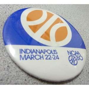  1980 Final Four Basketball Pin Button Indianapolis   NFL 