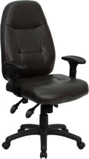 New brown leather office chair office desk swivel seat  
