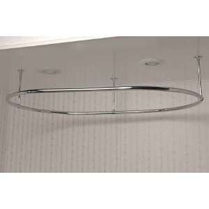   TUB SHOWER SYSTEM SHOWER ENCLOSURE, WALL SURROUND, OVAL ROD CURTAIN