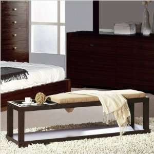    Hokku Designs Parson Bench Parson Bed End Bench in Wenge Baby