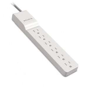  BELKIN Surge Protector 6 Outlets 4ft Cord White Heavy Duty 