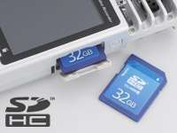 Compatible with SDHC cards of 32GB high capacity