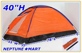 Outdoor Orange Camping Tent 2 Man Ultralight w/bag  