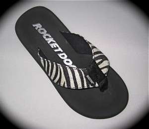 ROCKET DOG SPOTLIGHT ZEBRA Flip Flops Shoes Sandals  