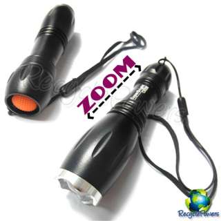CREE Q4 Adjustable 200LM LED Flashlight Torch Focus AA CK08  