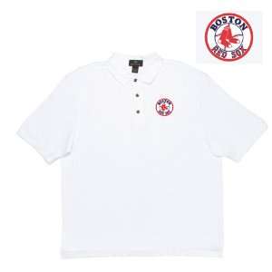  Boston Red Sox MLB Classic Polo Shirt (White) (Medium 