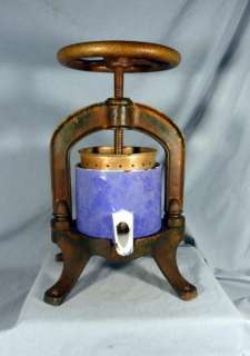 Antique Duck Press, Cast Iron, Enameled Pot, Pressed duck  
