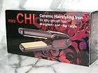 mini chi ceramic hairstyling iron straighten curl flip style new 