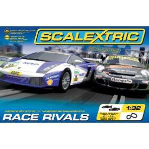   Scalextric C1283T   Race Rivals Slot Car Race Track Set Toys & Games