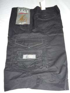 UnionBay Palm Vintage Cargo Shorts 32 Black New  