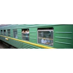  A Carriage on the Trans Siberian Express Train, Siberia 