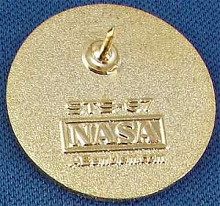NASA Space Shuttle STS 61A Lapel Pin   Challenger  