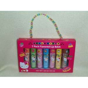  Hello Kitty 7 Pack Flavored Lip Balm Health & Personal 
