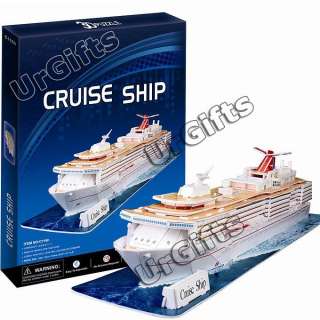   Paper Cardboard 3D Puzzle Model Cruise Ship Costa NEW 86 pieces a Box