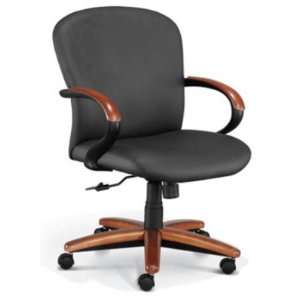  Chromcraft Inspire Wood, Mid Back Executive Office Conference Chair 