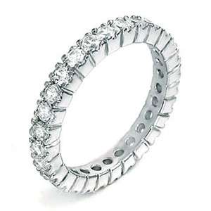 Ct. Cubic Zirconia Sterling Silver Eternity Ring  