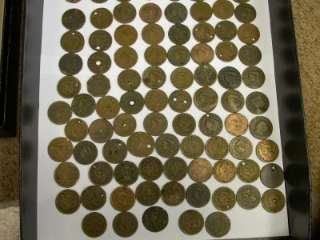 113) CULL LARGE CENT LOT  NO DATES & HOLES  ID#Q277  