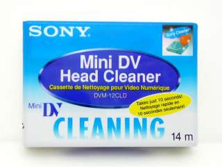   SONY DVM 12CLD Mini DV Cleaner HEAD CLEANING TAPE 027242554672  
