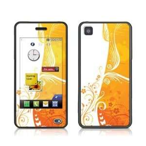 Orange Crush Design Protector Skin Decal Sticker for LG Pop GD510 Cell 