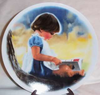   Villetta Vtg Collectors Plate BY MYSELF Zolands Children Little Girl