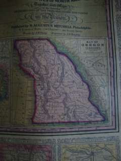   Colored Mitchells Wall Map Of The United States W/Texas Inset  