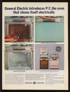 1963 GE General Electric P 7 Oven Ranges Print Ad  