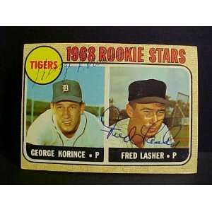  George Korince & Fred Lasher Detroit Tigers Rookie Stars #447 1968 