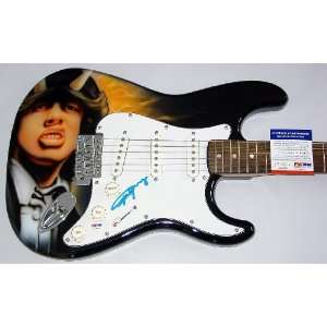  AC/DC Angus Young Autographed Airbrush Guitar & Proof PSA 