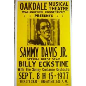  Sammy Davis Jr. W/special Guest Billy Eckstine Poster 